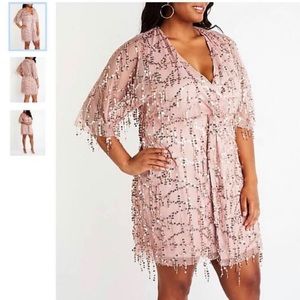 Charlotte Russe Pink Sequin Dress